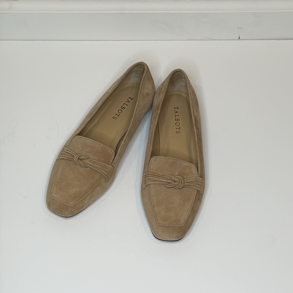 Talbots Tan Suede Loafers